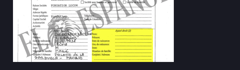 Don Juan Carlos no incluyó a Felipe VI como beneficiario de Lucum al abrir la cuenta en 2008