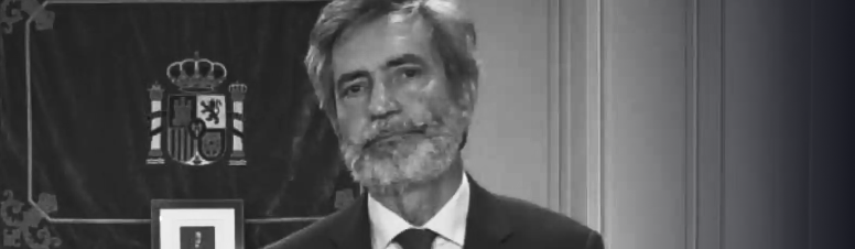 Carlos Lesmes, en el mensaje institucional en el que ha explicado las razones de su renuncia