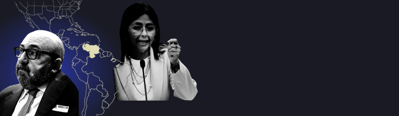 Koldo García, Delcy Rodríguez y Víctor de Aldama