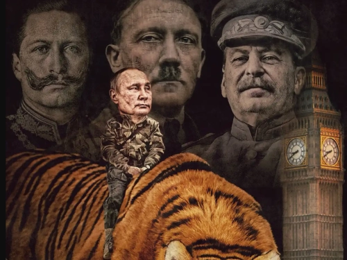Ilustración de la Carta del director, Anochece en Windsor, Putin apaga la luz