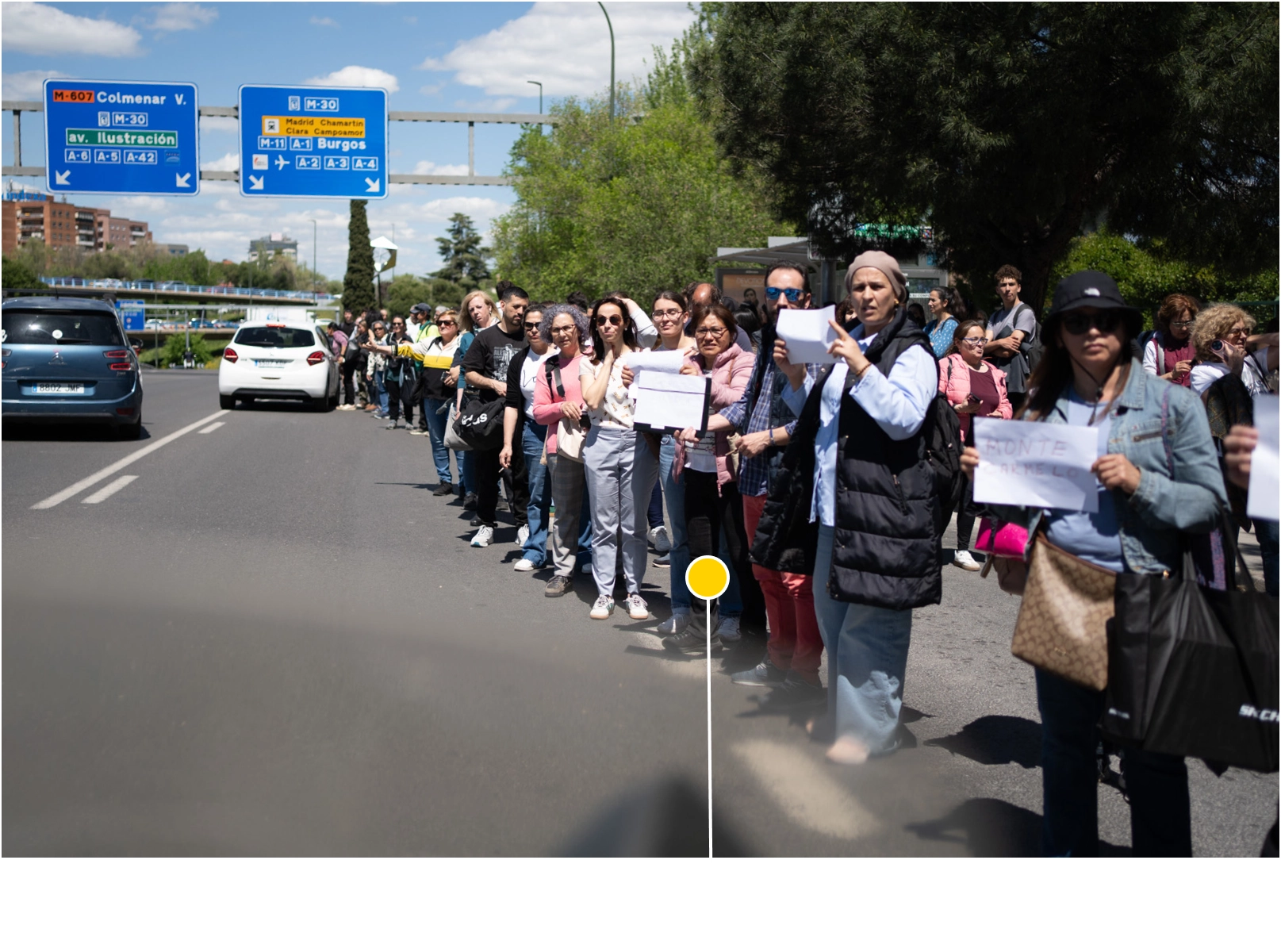Cientos de personas hacen ‘autostop’ para volver a casa