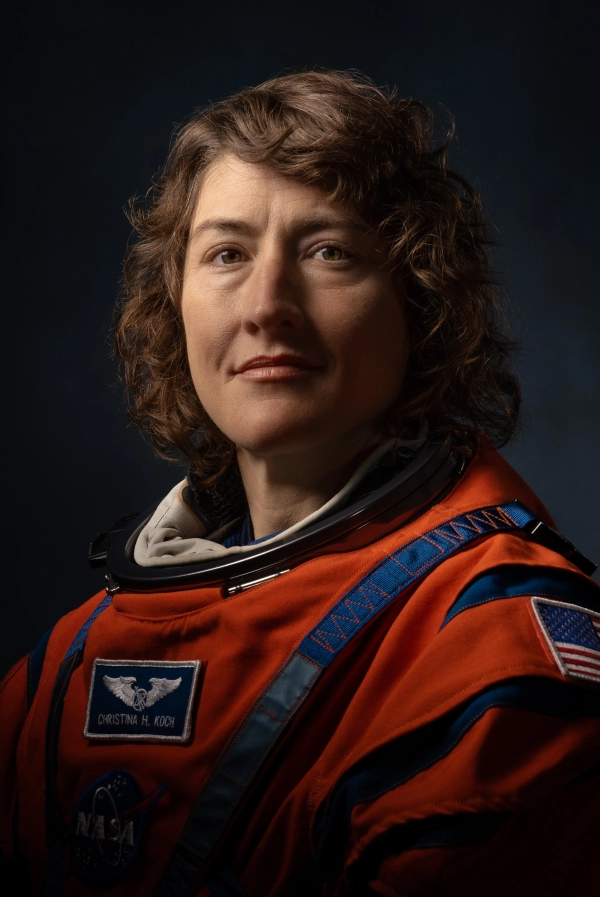 La astronauta Christina Koch, especialista de la misión