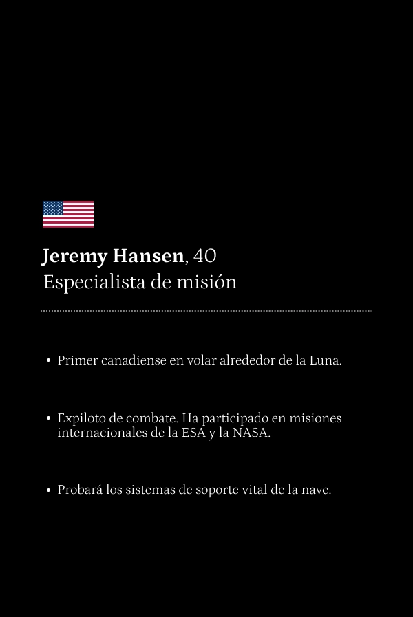 Infromación sobre el astronauta Jeremy Hansen