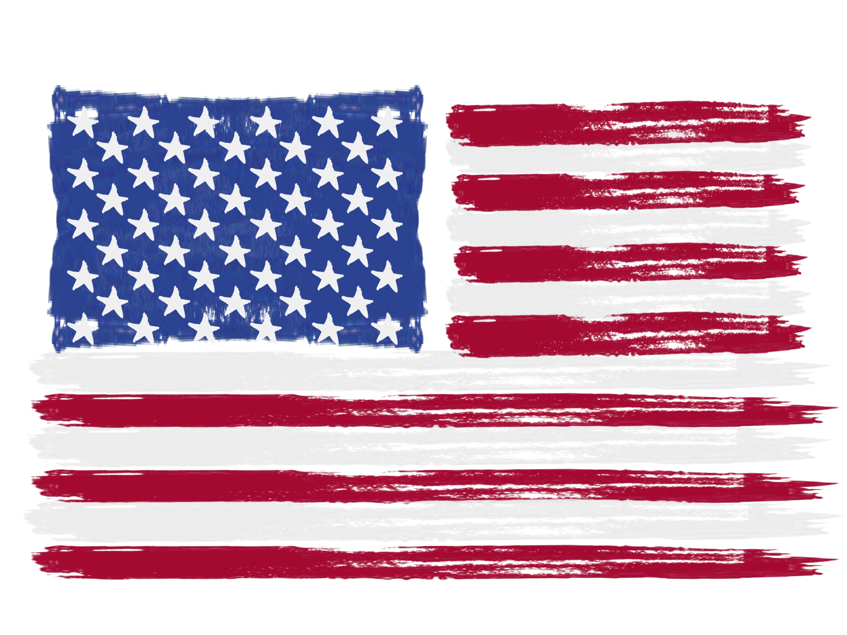 Bandera pintada de Estados Unidos