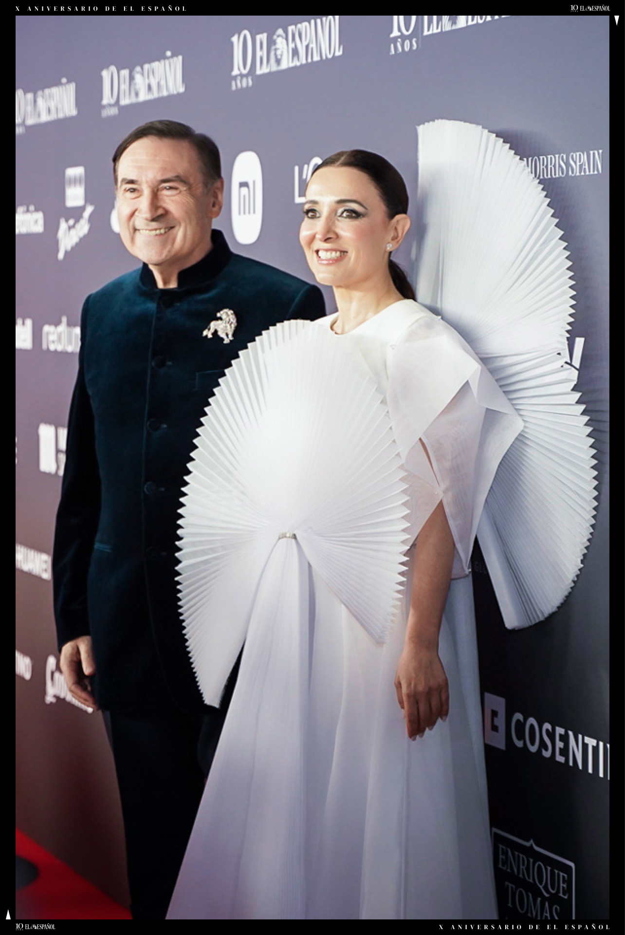 Pedro J. Ramírez y Cruz Sánchez de Lara posan en el photocall