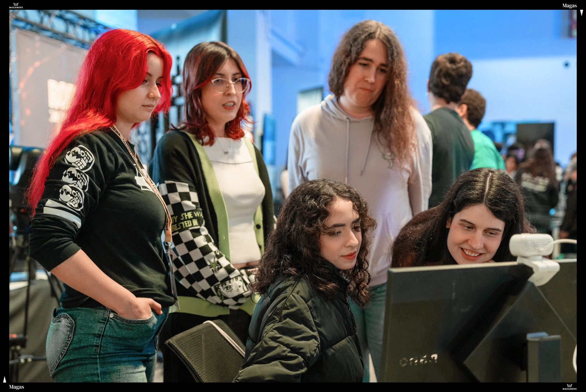 De izquierda a derecha y de arriba a abajo: Sonia Nieto “Sakkuromi”, Marta Mesas “Shiina”, Jessica Lucy Dominguez “Shirayuki”, Rym Salloum “Rym” y Victoria de la Torre “Vicky”