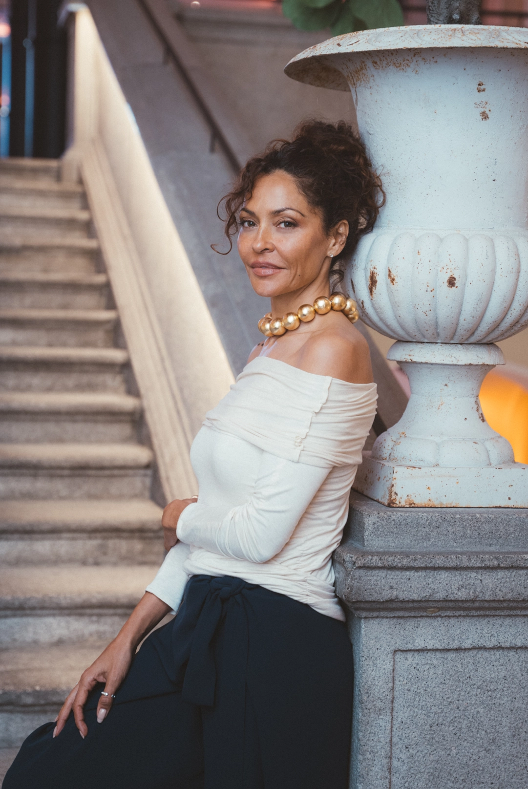 Foto dos de Patricia Pérez con el look cuatro