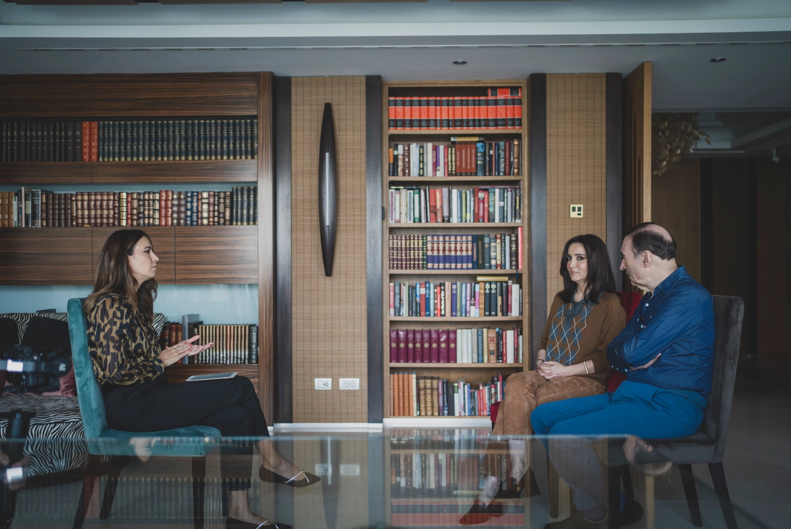 Foto de Cruz y Pedro en la entrevista con Ana Núñez-Milara