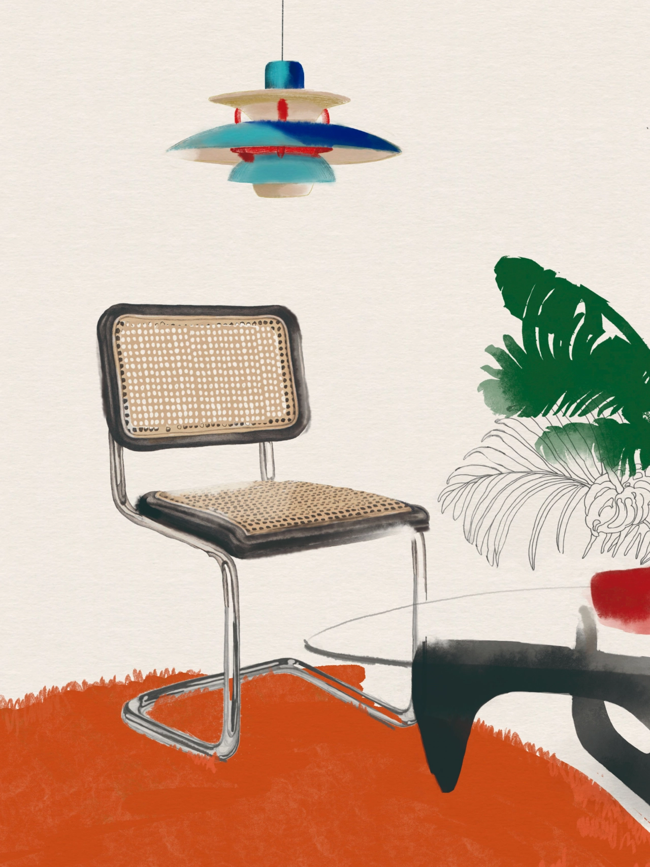 Ilustración de Carmen García Huerta del listado Top100 Lujos de Decoración