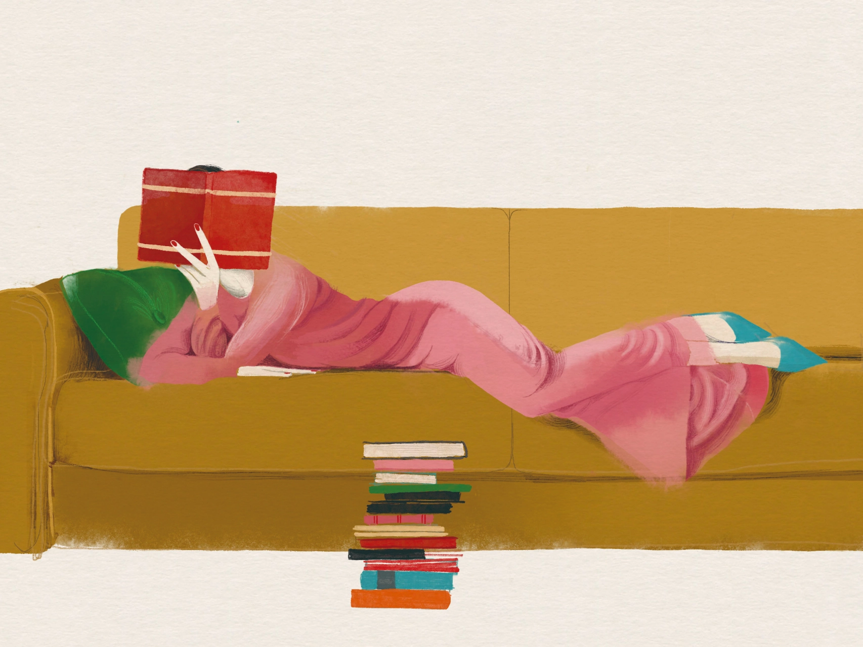 Ilustración de Carmen García Huerta del listado Top100 Lujos de Libros