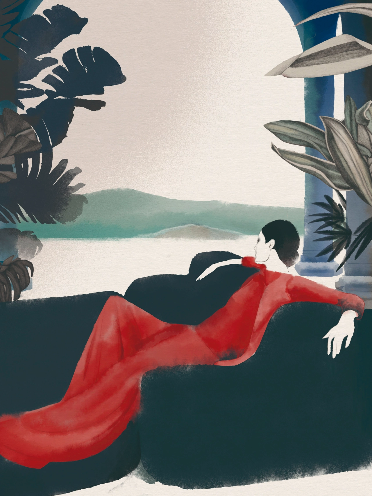 Ilustración de Carmen García Huerta sobre los Top 100 lujos