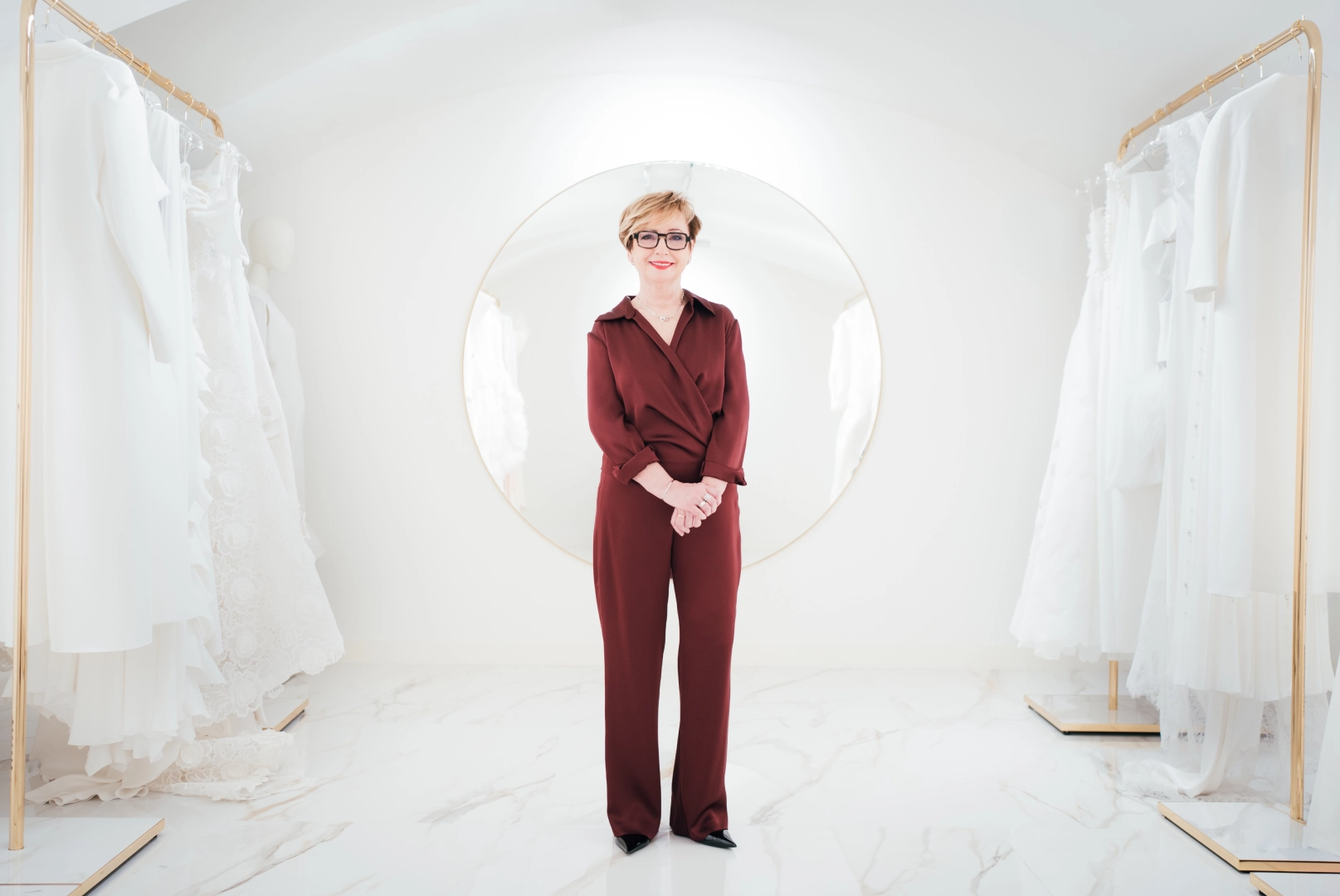 Foto dos de Isabel Sanchis con el look uno