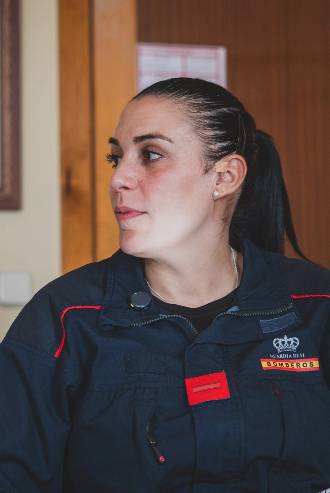 Celia Morante, bombera de la Guardia Real