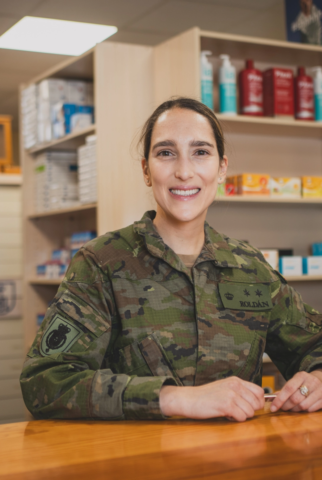 Laura Roldán, farmacéutica de la Guardia Real
