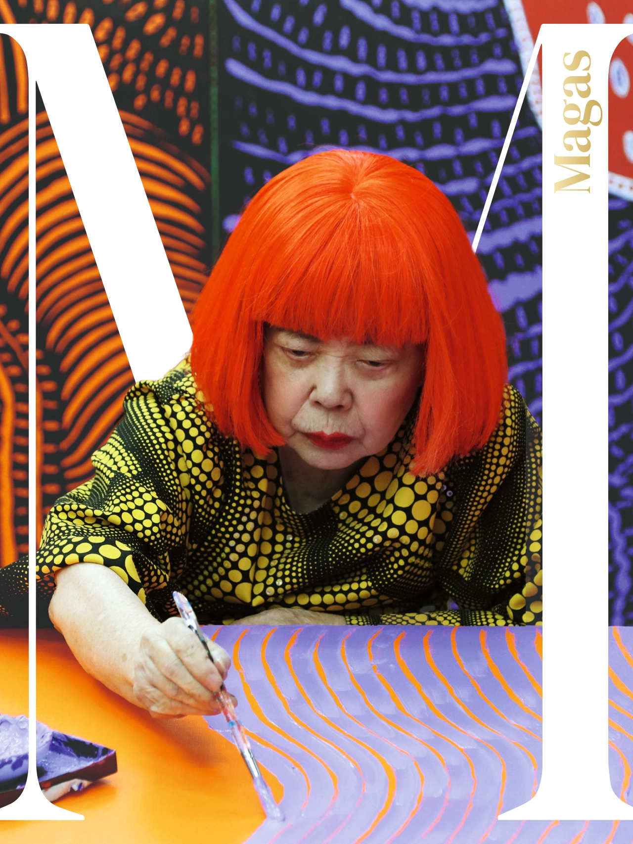 Foto de la portada del tercer Bookazine de Magas con Yayoi Kusama