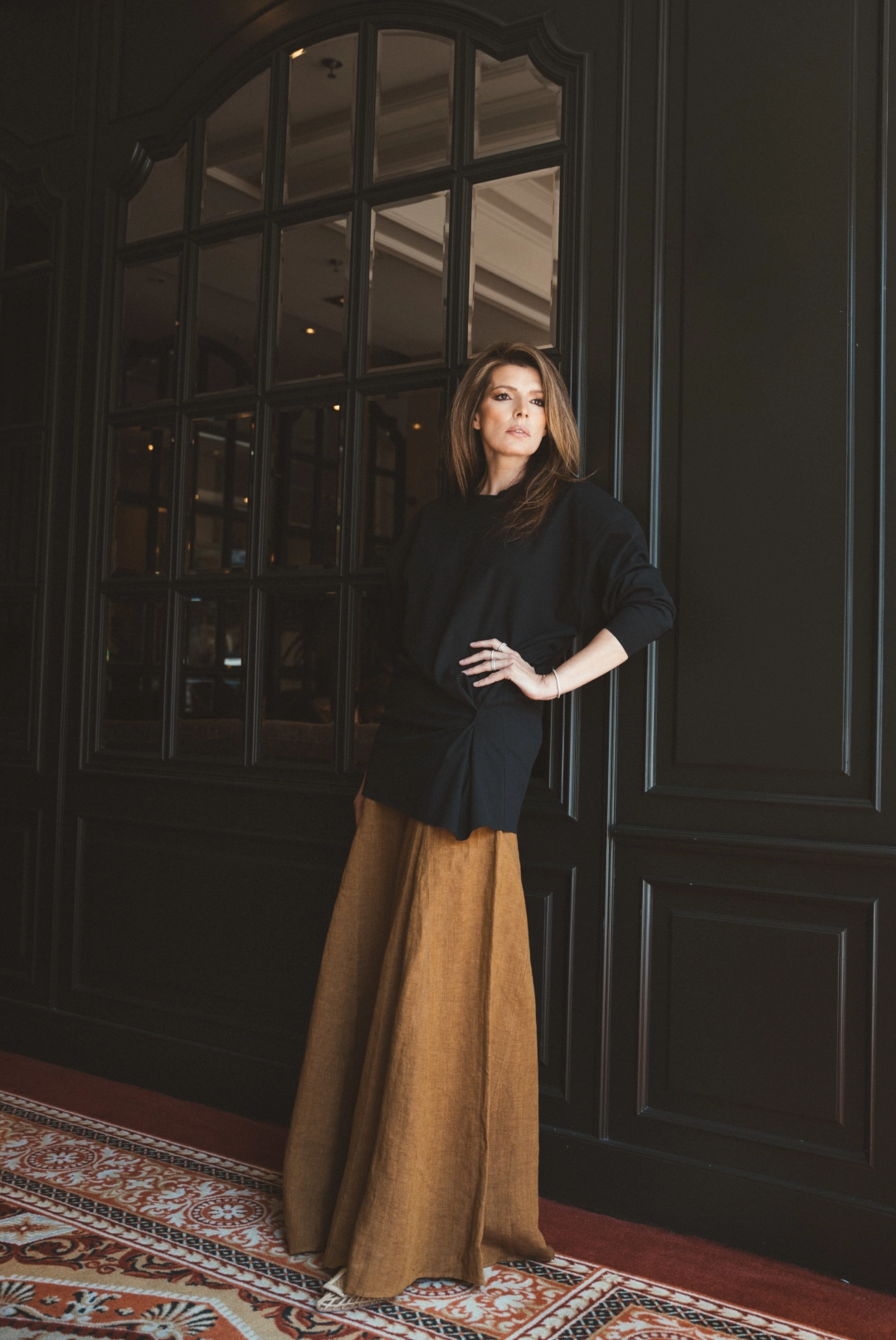 Foto dos de Sara Galindo con el look uno