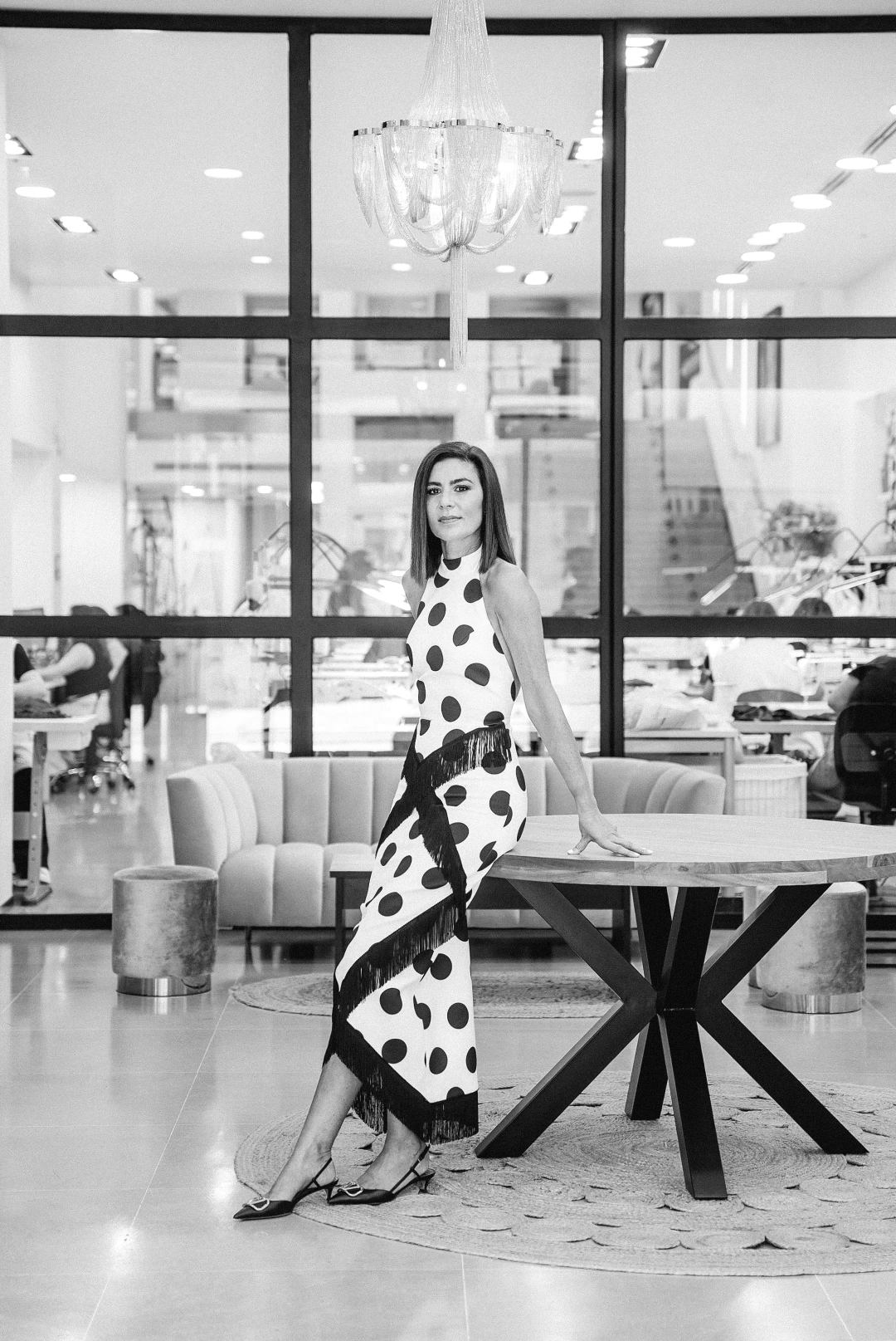 Foto dos de Silvia Fernández con el look dos