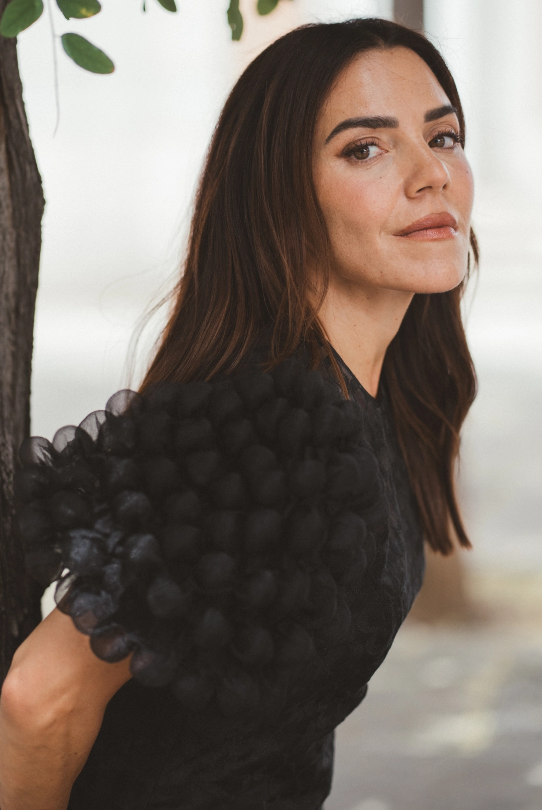 Foto dos de Paula Ordovás con el look uno