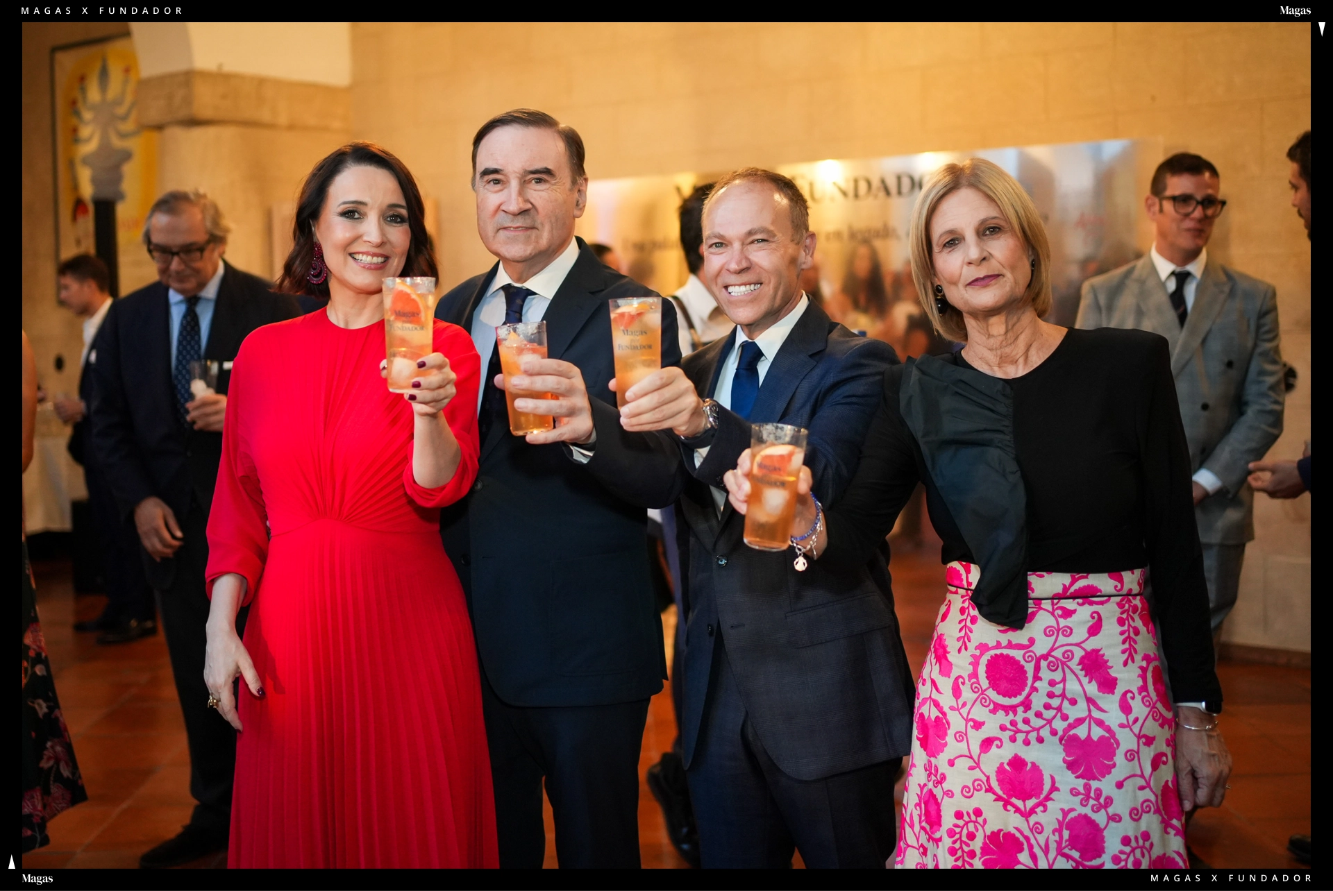 Cruz Sánchez de Lara, Pedro J. Ramírez, Ángel Piña y María José García-Pelayo