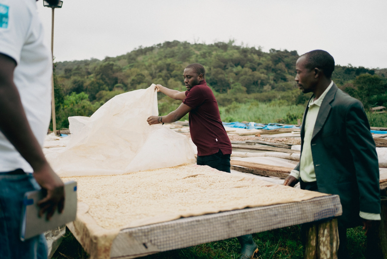 Foto dos de la producción de Chipunga, Malawi