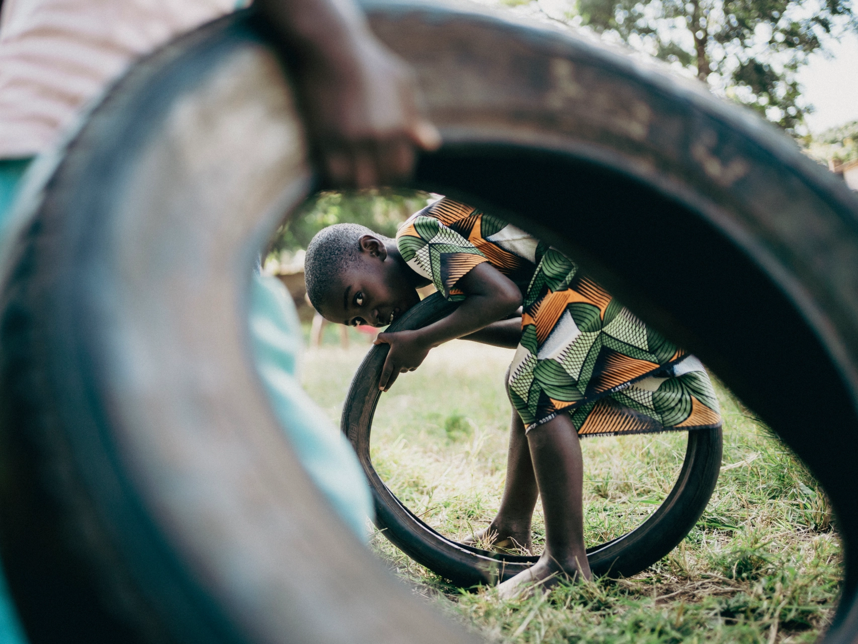 Foto de la cabecera de la producción del orfanato en el centro de Malawi