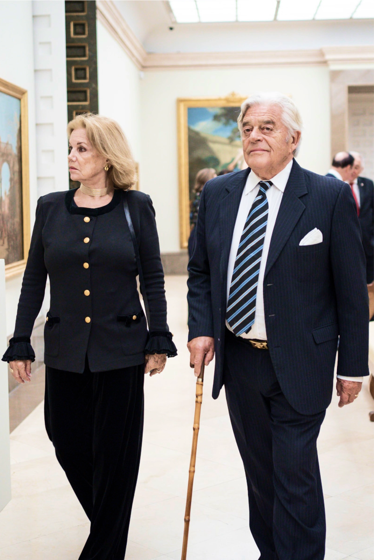 Julia Pou y Luis Alberto Lacalle