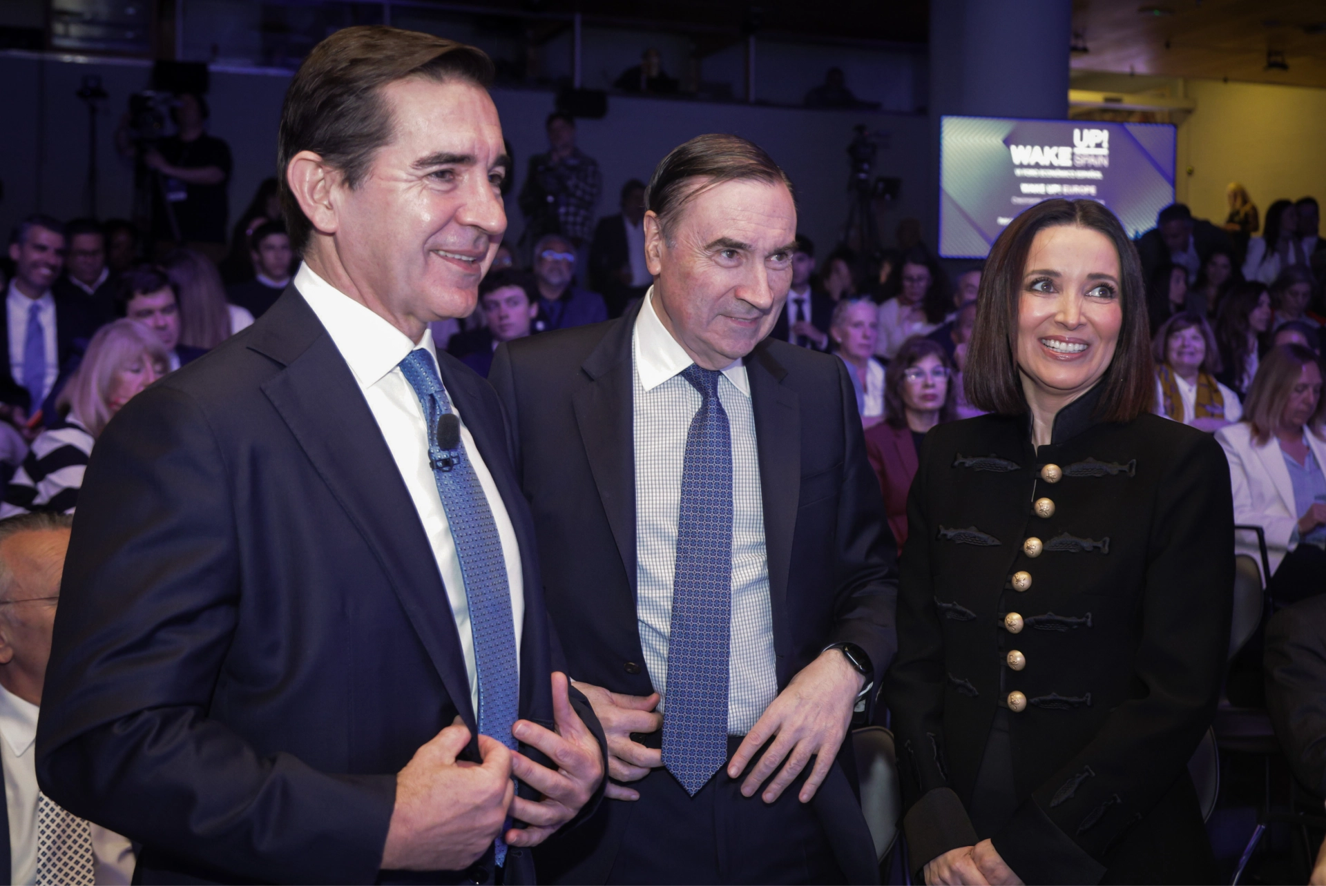 Carlos Torres junto a Pedro J. Ramírez y Cruz Sánchez de Lara