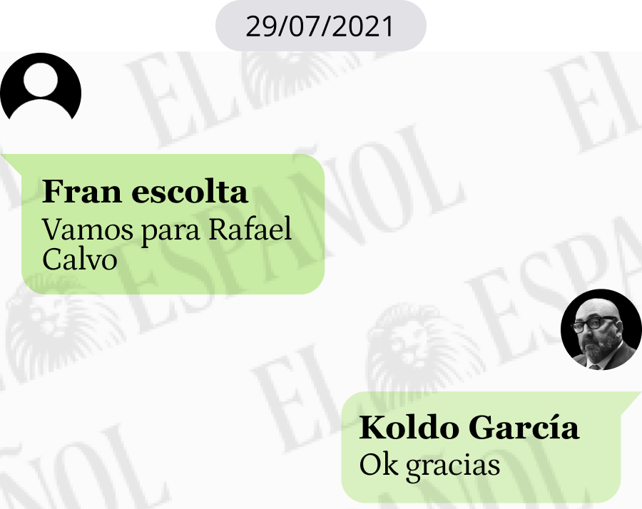 Conversación entre Alberto y Koldo García en 2021
