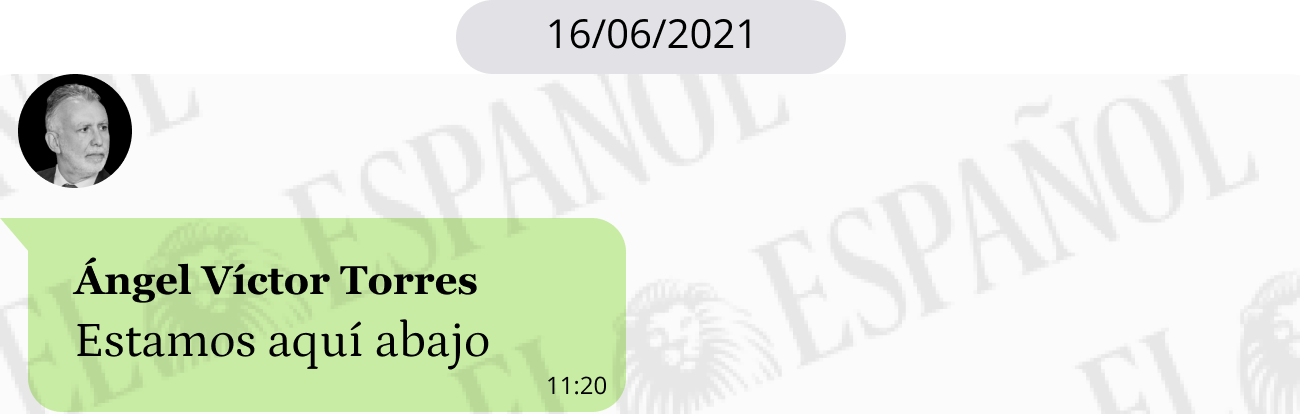Conversación de Ángel Víctor Torres con Koldo García en 2021