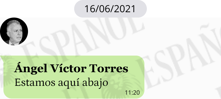 Conversación de Ángel Víctor Torres con Koldo García en 2021