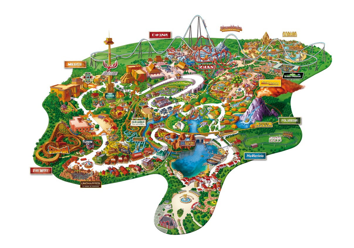 Mapa Port Aventura