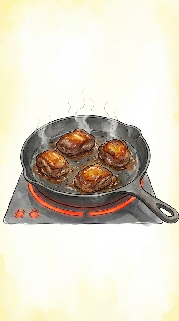 dorar muy bien la carne por todas sus caras