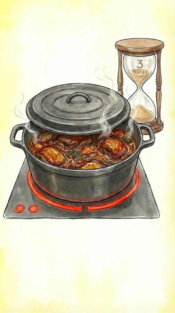La receta se basa en una cocción larga