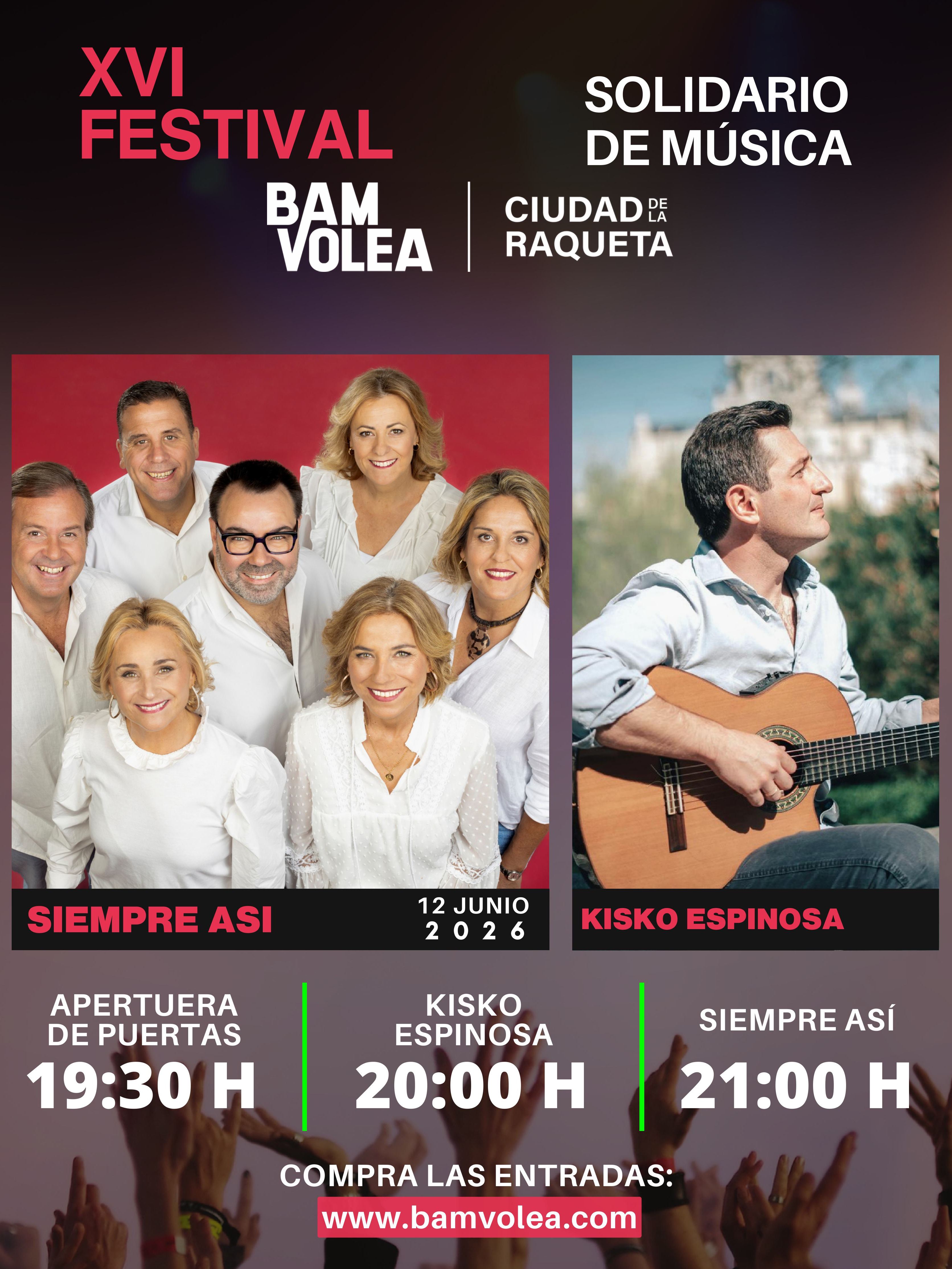 Baila al ritmo de Siempre Así en su concierto en el festival BanVolea de la Ciudad de la Raqueta