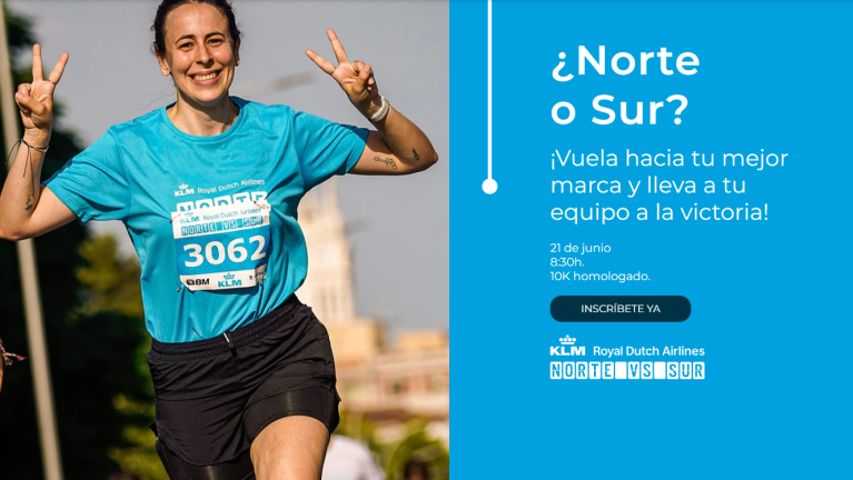 KLM Norte vs. Sur: llévate tu dorsal para participar